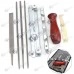 Kit ascutire lant drujba 7 piese cu suport textil